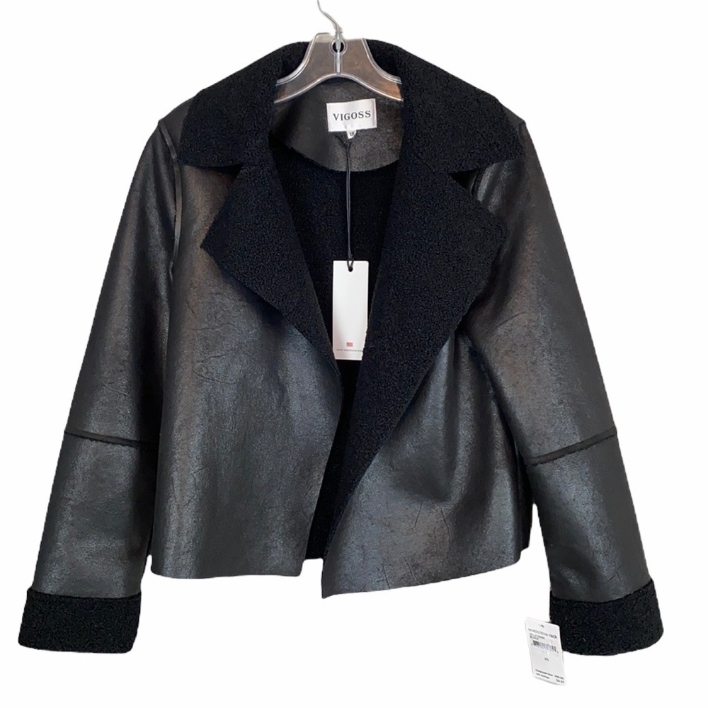 NWT‎ Vigoss Nordstrom Faux Shearling Jacket Size XS